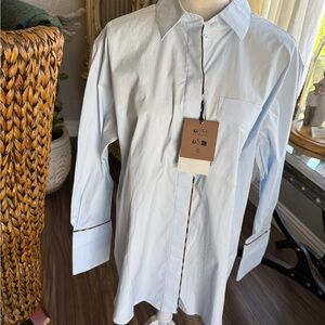 Classic Light Blue Women Shirt